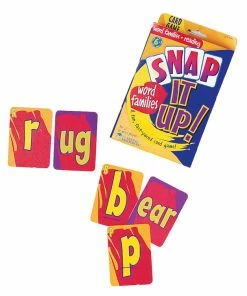 Learning Resources Snap It Up! Phonics And Reading Card Game: Word Familes, 90 Cards