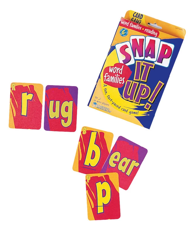 Learning Resources Snap It Up! Phonics And Reading Card Game: Word Familes, 90 Cards 3 Learning Resources Snap It Up! Phonics And Reading Card Game: Word Familes, 90 Cards