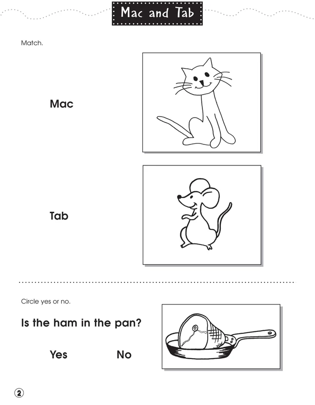 Thnk About Mac & Tab Primary Phonics Comprehensions, Workbook 1 5 Thnk About Mac & Tab Primary Phonics Comprehensions, Workbook 1 - Image 3