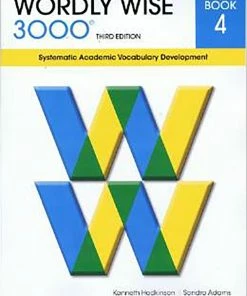 Wordly Wise 3000 Student Book, 3rd Edition, Grade 4 -Wordly Wise 3000 Shop 0838876048 ecommfullsize