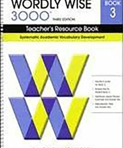 Wordly Wise 3000 Teacher's Resource Book, 3rd Edition, Grade 3 8 Wordly Wise 3000 Teacher's Resource Book, 3rd Edition, Grade 3 -Wordly Wise 3000 Shop 0838876161 ecommfullsize
