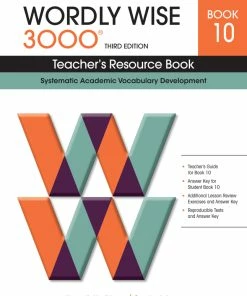 Wordly Wise 3000 Teacher's Resource Book, 3rd Edition, Grade 10 -Wordly Wise 3000 Shop 0838876234 fc ww3k ecommfullsize