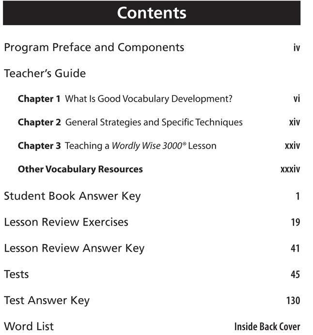 Wordly Wise 3000 Teacher's Resource Book, 3rd Edition, Grade 11 5 Wordly Wise 3000 Teacher's Resource Book, 3rd Edition, Grade 11 - Image 3