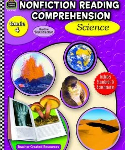 Teacher Created Resources Non-Fiction Reading Comprehension: Science Activity Book, Grade 4, 144 Pages