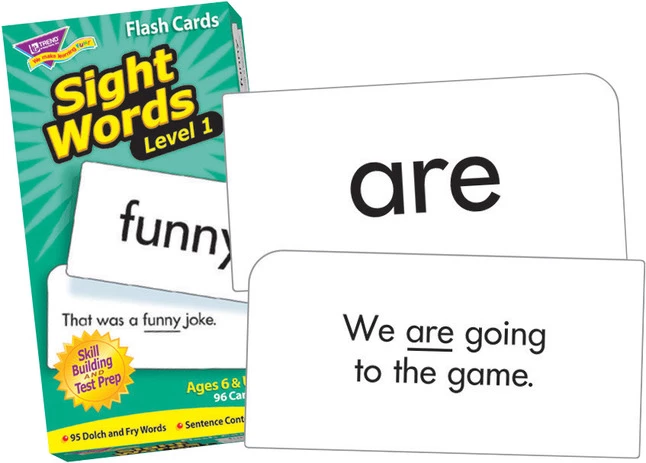 TREND Enterprises, Inc. Trend Leveled Sight Words Level 1 Flash Cards - Set Of 96 3 TREND Enterprises, Inc. Trend Leveled Sight Words Level 1 Flash Cards - Set Of 96
