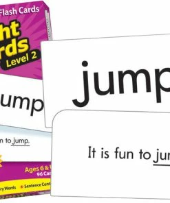 TREND Enterprises, Inc. Trend Leveled Sight Words Level 2 Flash Cards - Set Of 96