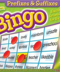 TREND Enterprises, Inc. Trend Enterprises Prefixes And Suffixes Bingo Game