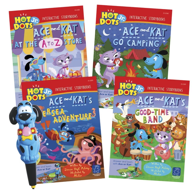 Educational Insights Jr Story Book Kit, 4 Books With 1 Ace Pen 3 Educational Insights Jr Story Book Kit, 4 Books With 1 Ace Pen