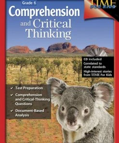 Shell Education Comprehension And Critical Thinking, Grade 6