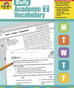 Evan-Moor Daily Academic Vocabulary, Grade 4 - Teachers Edition