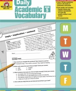 Evan-Moor Daily Academic Vocabulary, Grade 5 - Teachers Edition