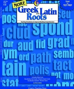 Creative Teaching Press More Greek And Latin Root Words Workbook, Grades 4 To 8