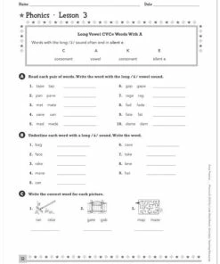 Scholastic Extra Practice For Struggling Readers: Phonics Book, Grades 3 - 6 10 Scholastic Extra Practice For Struggling Readers: Phonics Book, Grades 3 - 6 -Wordly Wise 3000 Shop 1502878 B ecommfullsize