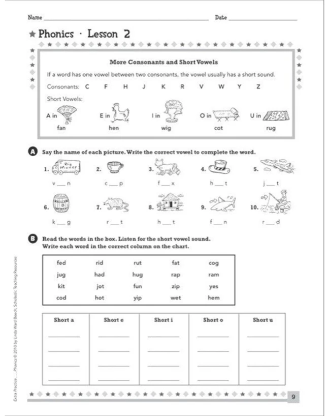 Scholastic Extra Practice For Struggling Readers: Phonics Book, Grades 3 - 6 4 Scholastic Extra Practice For Struggling Readers: Phonics Book, Grades 3 - 6 - Image 2