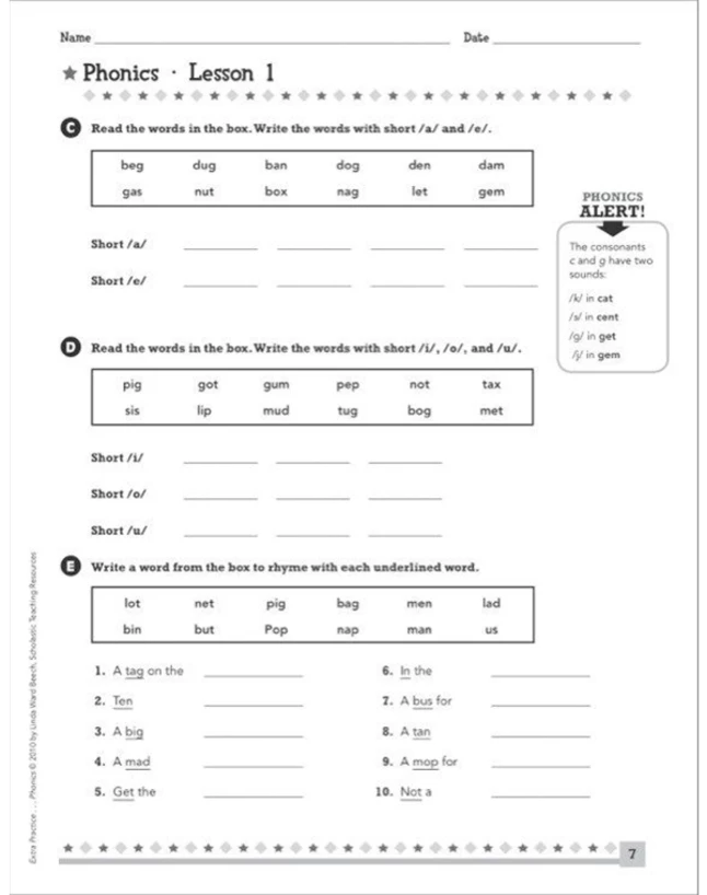 Scholastic Extra Practice For Struggling Readers: Phonics Book, Grades 3 - 6 8 Scholastic Extra Practice For Struggling Readers: Phonics Book, Grades 3 - 6 - Image 6