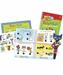 Educational Insights Hot Dots Jr. Pete The Cat Kindergarten Rocks! Set, Ages 5 And Above