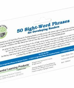 Crystal Springs Books 50 Sight Word Phrases For Developing & Struggling Readers, Grades PreK-2 -Wordly Wise 3000 Shop 1567298 B ecommfullsize