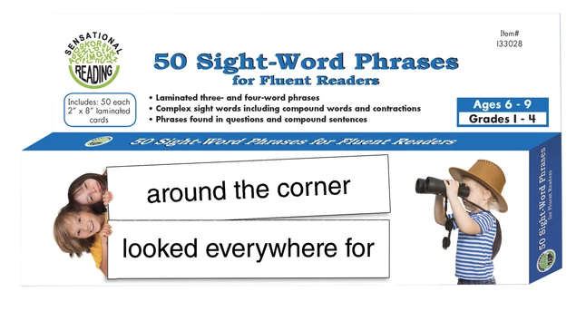 Crystal Springs Books 50 Sight Word Phrases For Fluent Readers, Grades 1 To 3 3 Crystal Springs Books 50 Sight Word Phrases For Fluent Readers, Grades 1 To 3