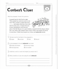 Scholastic Reading Passages For Comprehension, Context Clues And Figurative Language -Wordly Wise 3000 Shop 1568369 B ecommfullsize