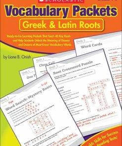 Scholastic Vocabulary Packets Greek And Latin Roots Workbook, Grades 4 To 8