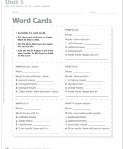 Scholastic Vocabulary Packets Prefixes And Suffixes Workbook, Grades 4 To 8 -Wordly Wise 3000 Shop 1568386 B ecommfullsize