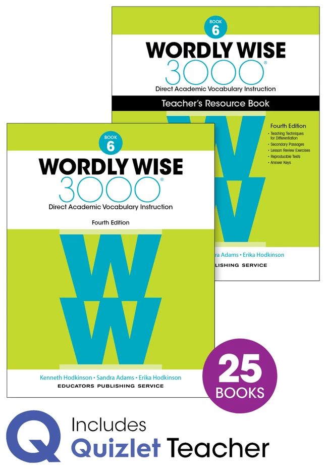 Wordly Wise 3000 Vocabulary Classroom Set With 25 Books, 4th Edition, Grade 6 3 Wordly Wise 3000 Vocabulary Classroom Set With 25 Books, 4th Edition, Grade 6