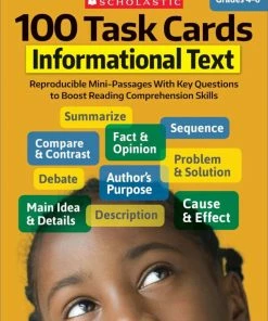 Scholastic 100 Task Cards: Informational Text, Grades 4 To 6