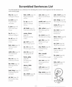 Scholastic Scrambled Sentences: Sight Words Book -Wordly Wise 3000 Shop 1591712 E ecommfullsize