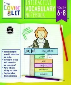 Carson Dellosa Carson-Dellosa Interactive Vocabulary Notebook Resource Book Grade 6-8