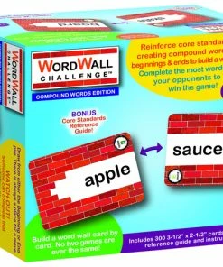 Mind Sparks WordWall Challenge Card Game, Compound Words
