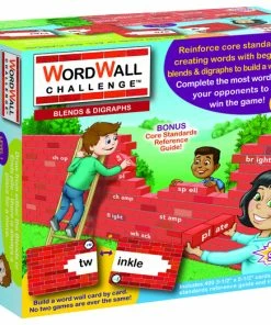Mind Sparks WordWall Challenge Card Game, Blends & Digraphs