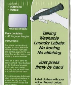 Mantra Lingua Talking Laundry Labels, Set 2, 48 Labels