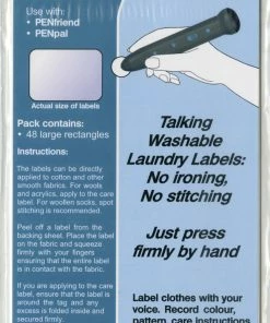 Mantra Lingua Talking Laundry Labels, Set 1, 48 Labels
