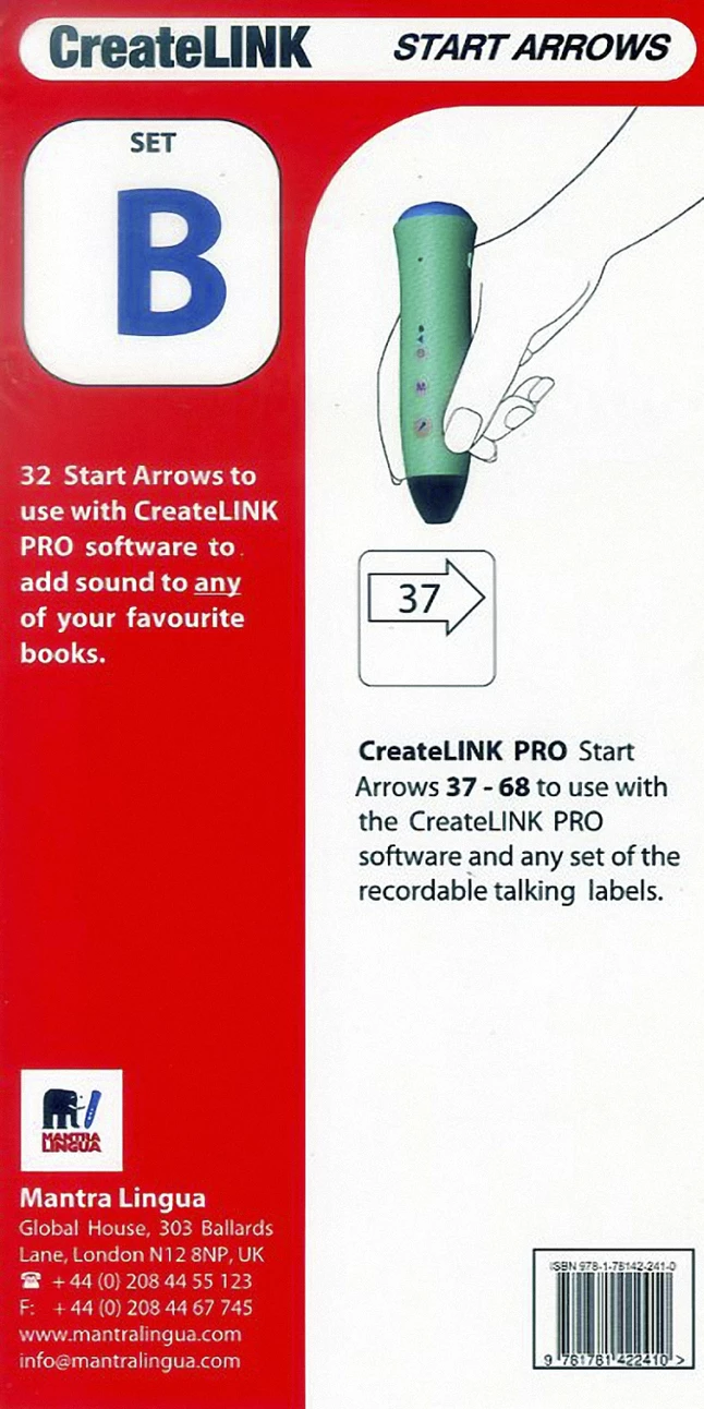 Mantra Lingua CreateLINK PRO Start Arrows, Set B, 32 Pieces 3 Mantra Lingua CreateLINK PRO Start Arrows, Set B, 32 Pieces