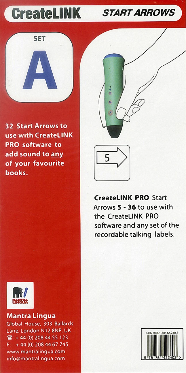 Mantra Lingua CreateLINK PRO Start Arrows, Set A, 32 Pieces 3 Mantra Lingua CreateLINK PRO Start Arrows, Set A, 32 Pieces