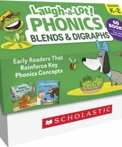 Scholastic Books Laugh-A-Lot Phonics Blends And Digraphs Class Set, 60 Readers, Grades PreK-2