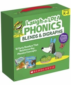 Scholastic Books Laugh-A-Lot Phonics Blends And Digraphs Single Set, 12 Readers, Grades K-2
