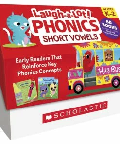 Scholastic Books Laugh-A-Lot Phonics Short Vowels Single Set, Grades PreK-2