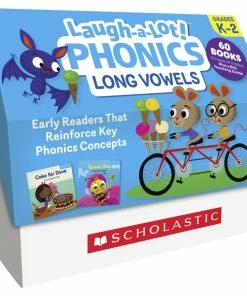 Scholastic Books Laugh-A-Lot Phonics Long Vowels Single Set, Grades PreK-2