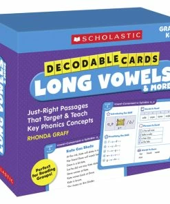 Scholastic Cards Decodable Long Vowels, Grades K-2