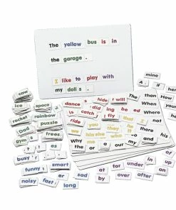 Childcraft Color Coded Magnetic Words And Boards, Set Of 400 Words And 5 Boards