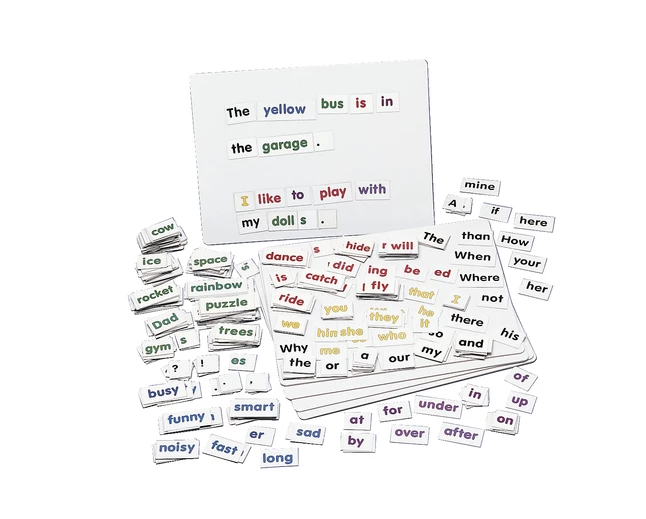 Childcraft Color Coded Magnetic Words And Boards, Set Of 400 Words And 5 Boards 3 Childcraft Color Coded Magnetic Words And Boards, Set Of 400 Words And 5 Boards