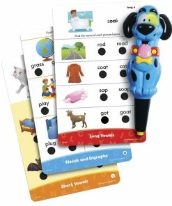 Educational Insights Phonics Fun Hot Dots Jr Set, 80 Cards And 1 Pen