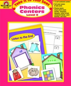 Evan-Moor Evan Moor Take It To Your Seat Phonics Centers Level C, Grades 1 To 2