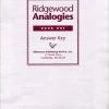 Ridgewood Analogies, Book 1, Answer Key 1 Ridgewood Analogies, Book 1, Answer Key -Wordly Wise 3000 Shop 9780838822920 ecommfullsize