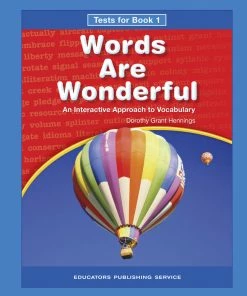 Words Are Wonderful, Book 1, Test